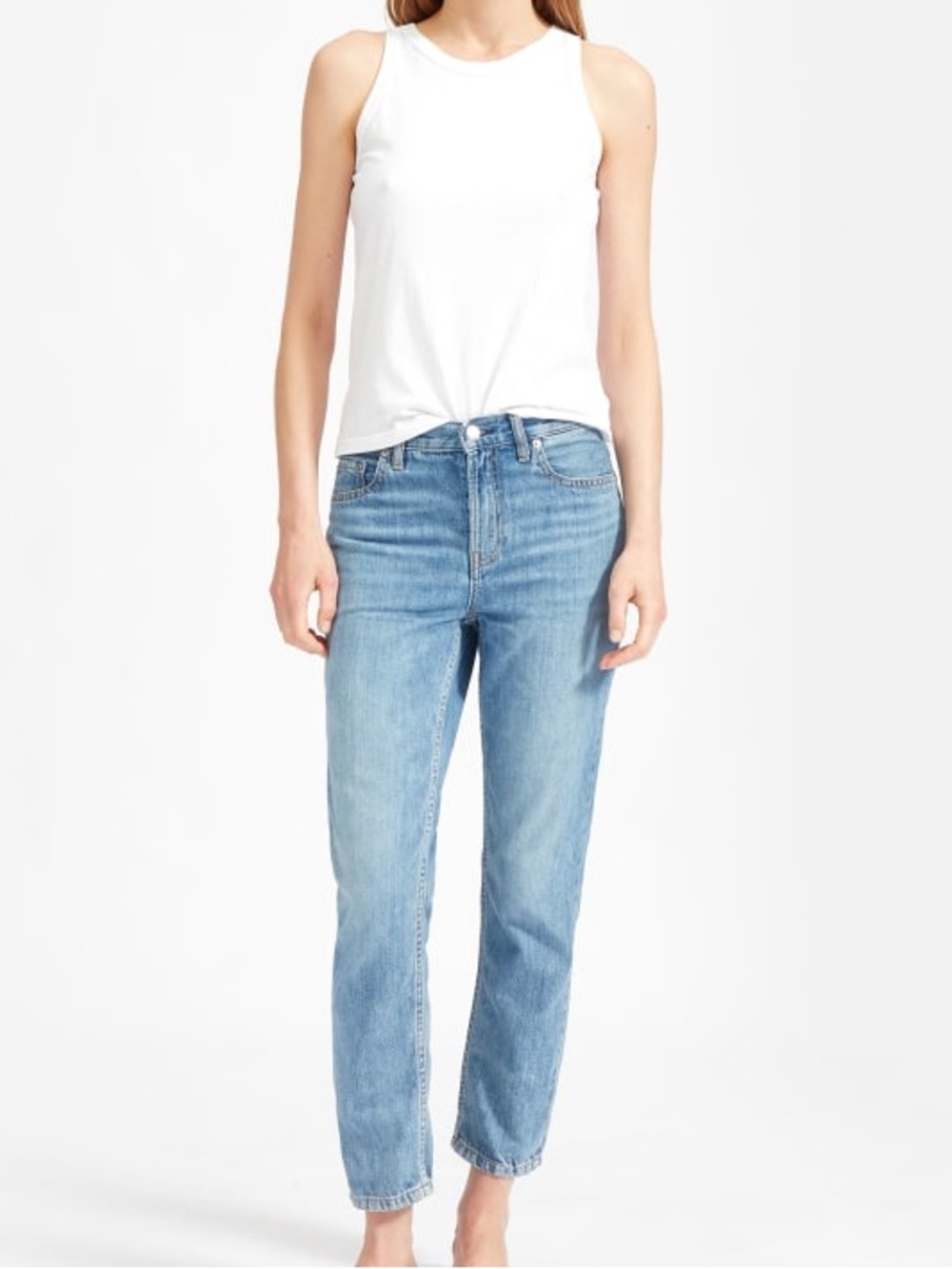 Everlane The Super Soft Straight Leg Jeans Light/Medium Wash Sz 29